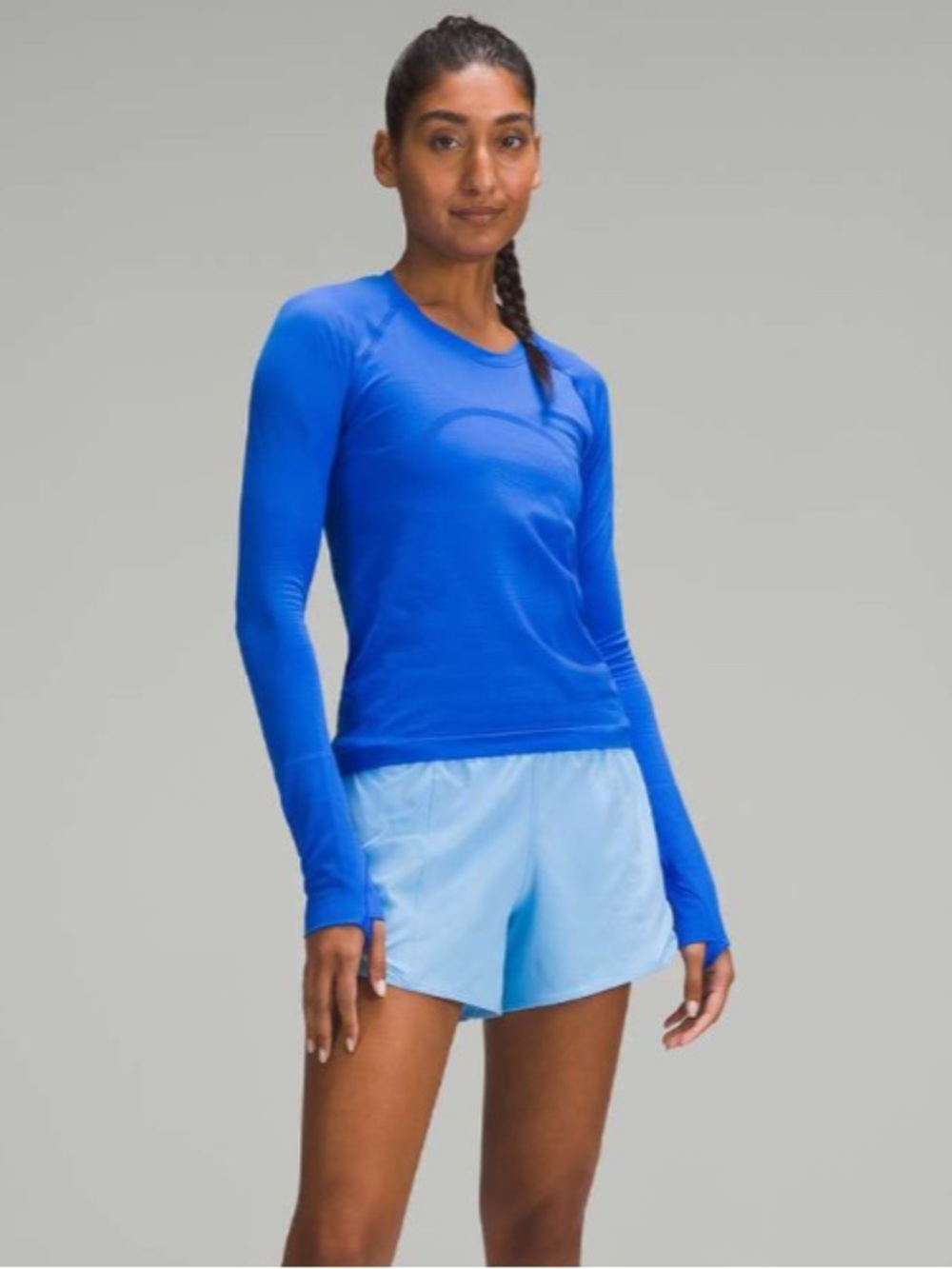 🔥 Lululemon Hotty Hot High-Rise Lined Short 4" Aero Blue SIZE 6 - Picture 3 of 13